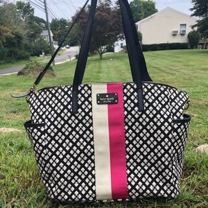 Kate Spade Adaria Canvas Diaper Bag